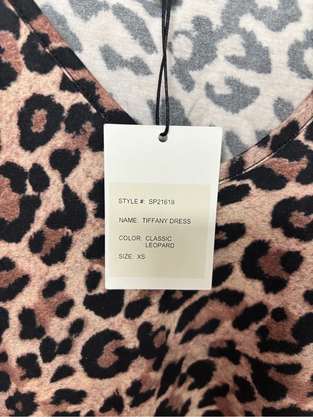 Generation Love Tiffany Leopard Mini Dress NWT XS 100% Cotton